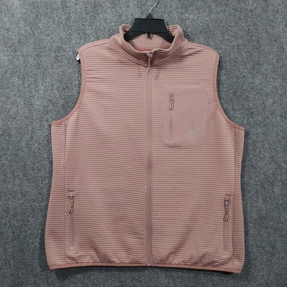 Alaskan Hardgear Vest Mens‎ XL Pink Fleece Full Zip Duluth Trading Co Outdoor